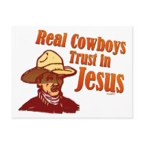 Real Cowboys Trust in Jesus postcards