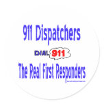 Real Dispatchers 911 Round Sticker