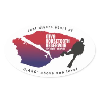 Real Divers Start at Altitude Sticker