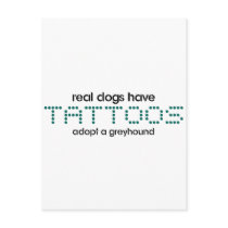 Real Dogs Have Tattoos postcards