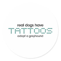 Real Dogs Have Tattoos Sticker