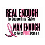 Real Enough Man Enough SISTER Post Cards