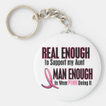 Real Enough Man Enough To Wear Pink AUNT Key Chains