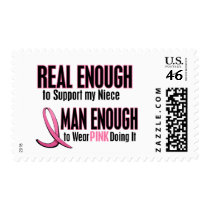 Real Enough Man Enough To Wear Pink SISTER postage by awarenessgifts Real Enough Man Enough To Wear Pink SISTER postage