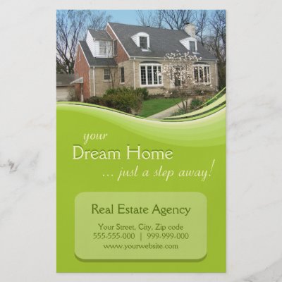 real estate brochure cover design. Real Estate Agency flyer by