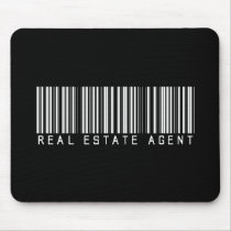 Real Estate Agent Bar Code mousepads by NotWorking Real Estate Agent Bar Code mousepads