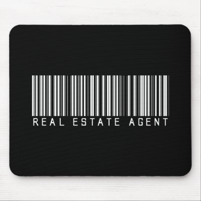 Real Estate Agent Bar Code Mousepad