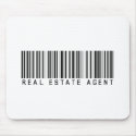 Real Estate Agent Bar Code mousepads