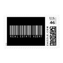 Real Estate Agent Bar Code postage by NotWorking Real Estate Agent Bar Code postage