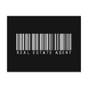Real Estate Agent Bar Code postcards