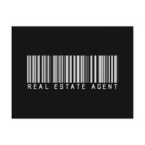 Real Estate Agent Bar Code postcards by NotWorking Real Estate Agent Bar Code postcards