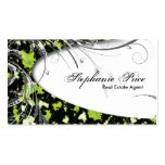 Real Estate Agent Business Card Abstract Glitter