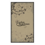 Real Estate Agent Business Card -Beige Brown Black