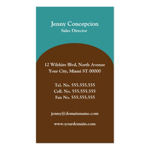 Real Estate Agent Business Card Template (back side)