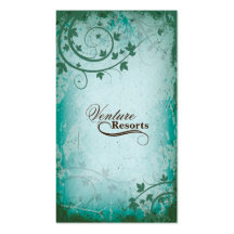 Real Estate Agent Business Card Vintage Teal