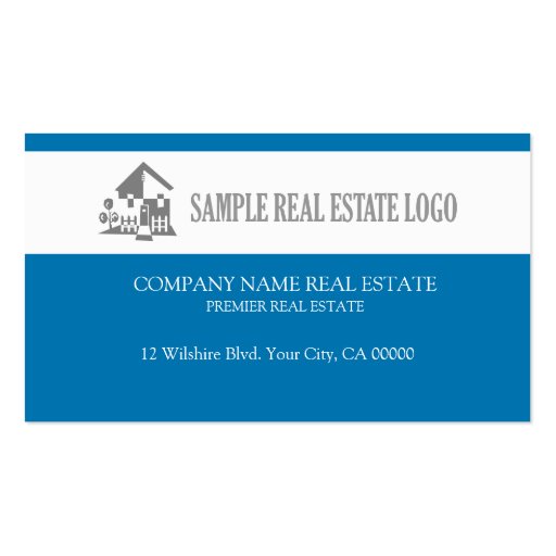 Real Estate Agent Business Cards (back side)