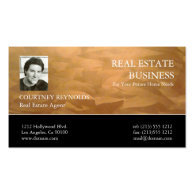 Real Estate Agent Copper Business Cards