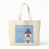 Real Estate Agent Home Sweet Home Advertising Bag