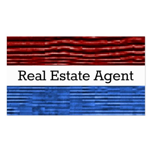 Real Estate Agent Patriotic Business Card