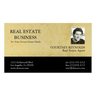 Real Estate Agent Tuscan Sun Business Cards