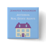 Real Estate Agents Staff Name Tag Pin