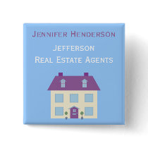 Real Estate Agents Staff Name Tag Pin