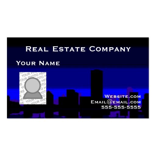 Real Estate and your photo Business Card
