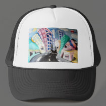 real estate artwork hats
