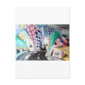 real estate artwork postcards