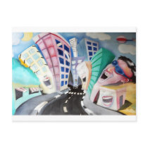 real estate artwork postcards