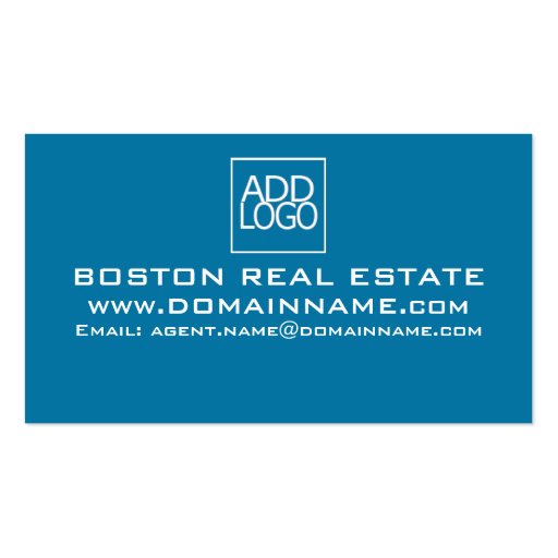 Real Estate Broker Business Card (back side)