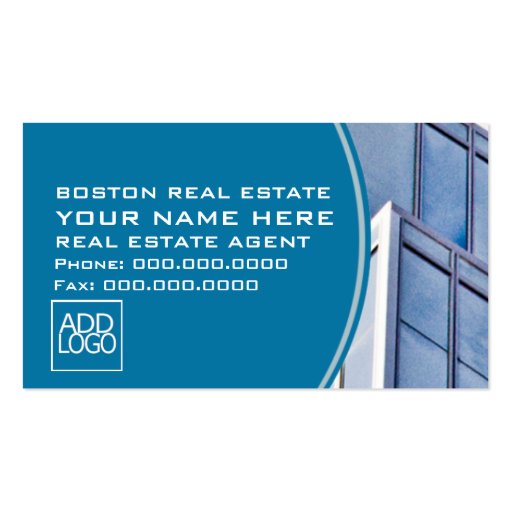 Real Estate Broker Business Card (front side)