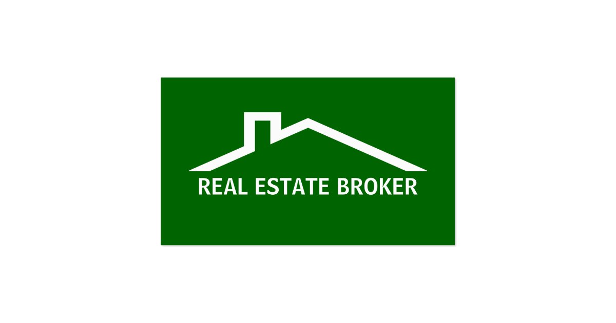 Real Estate Broker Business Cards - Zazzle