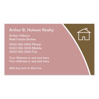 Real Estate Broker Business Cards