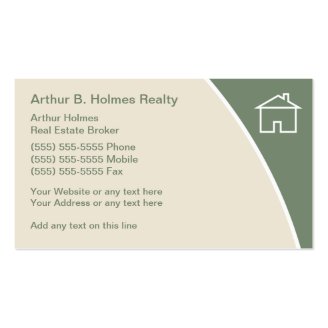 Real Estate Broker Business Cards