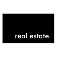 real estate. business card