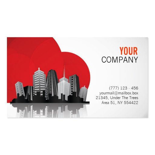 Real estate business card (front side)