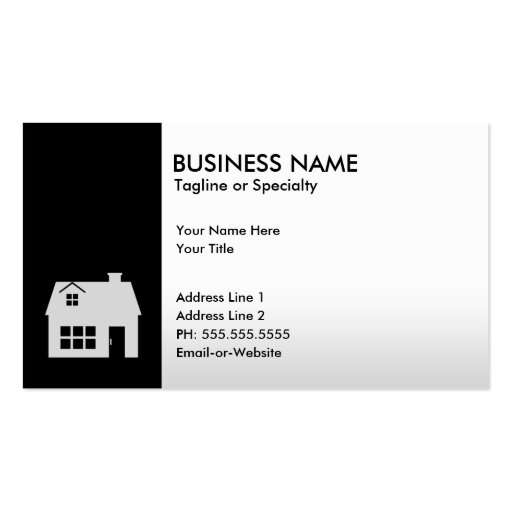 real estate business card (front side)