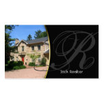 Real Estate Business Card Pretty House Driveway Bl