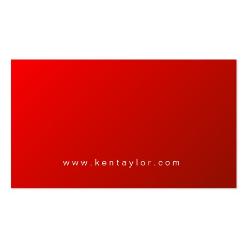 Real Estate Business Card Round Red Black White (back side)