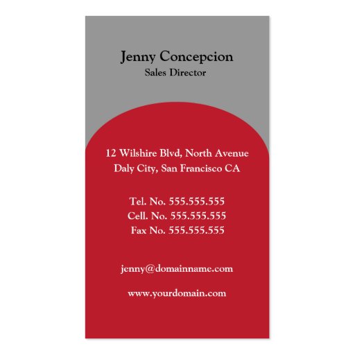 Real Estate Business Card Template (back side)