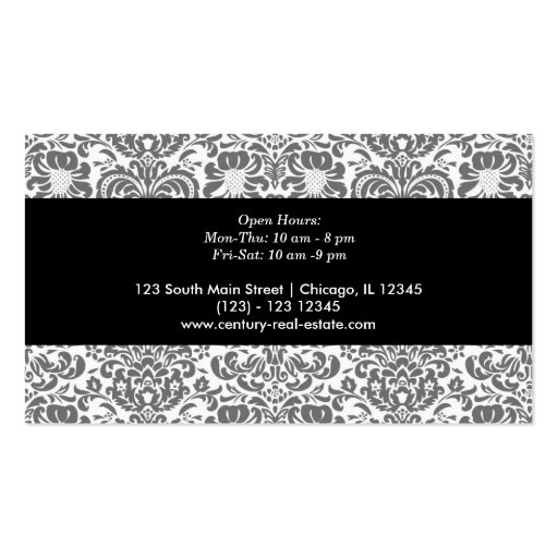 Real Estate Business Card Templates (back side)