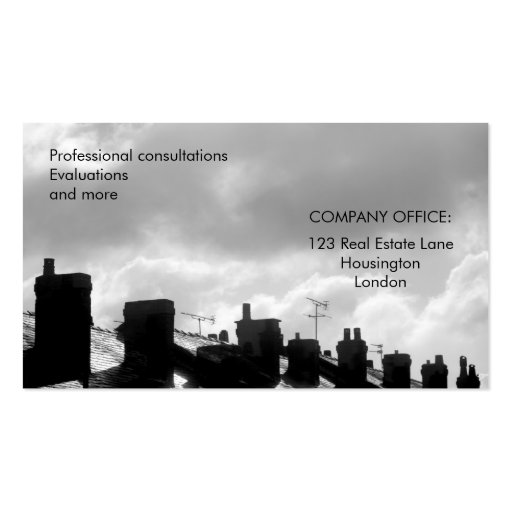 Real Estate Business Cards (back side)