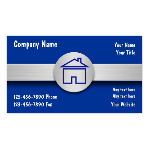 Real Estate  Business Cards (front side)