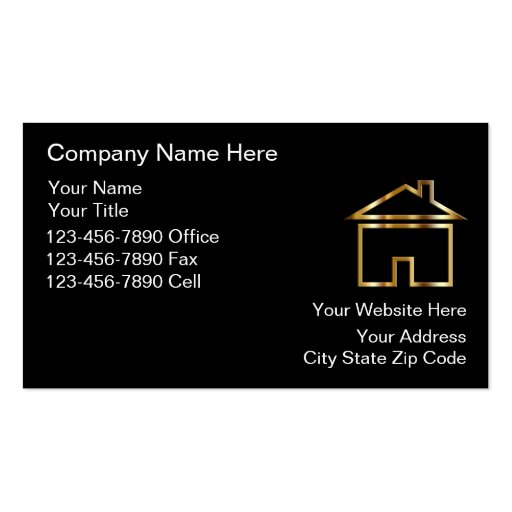 Real Estate Business Cards (back side)