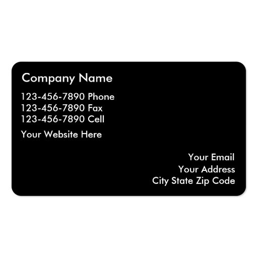 Real Estate Business Cards (back side)