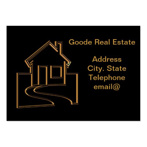 Real Estate business cards (front side)