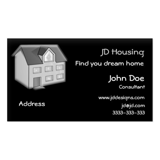 Real estate  businesscards business cards (front side)