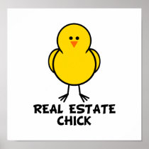 Real Estate Chick Posters