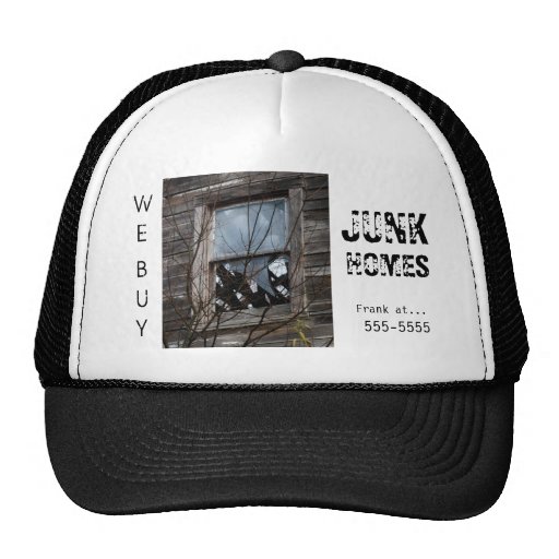 Real Estate Investor Advertising Cap Hat Zazzle